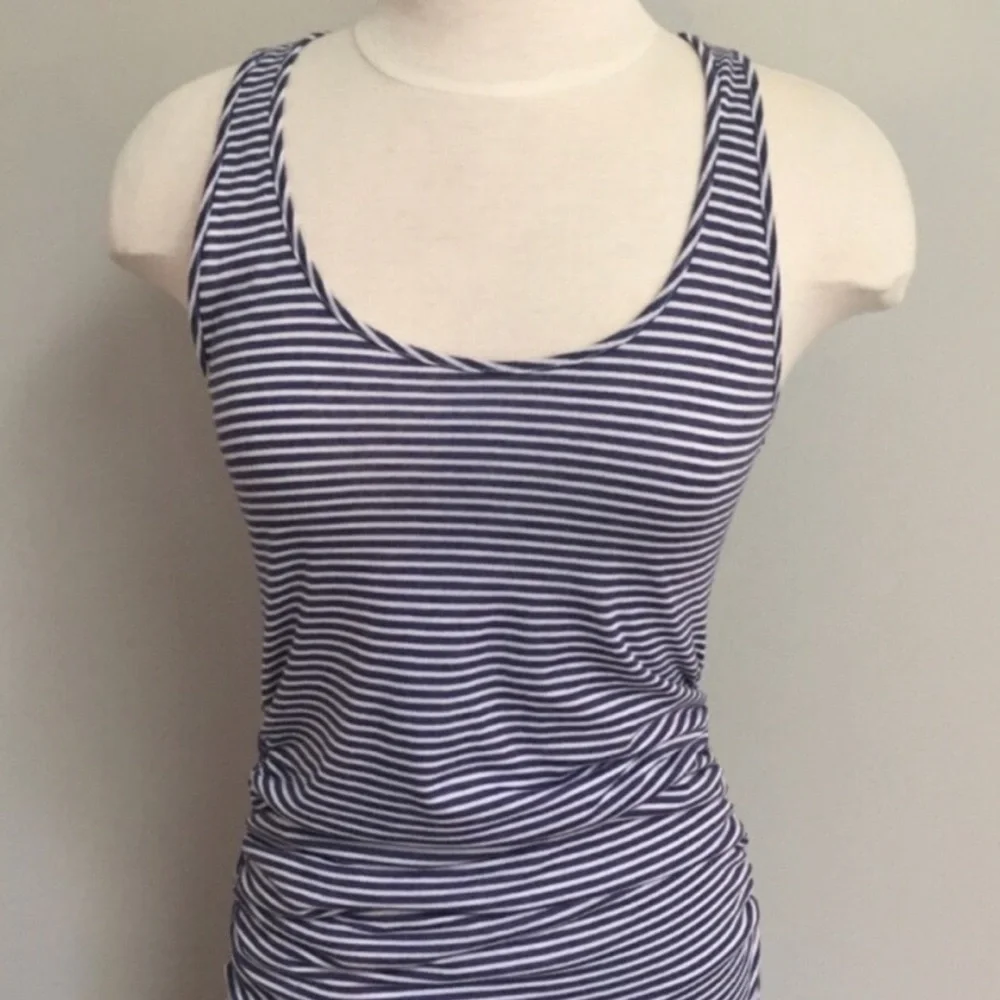 Victoria’s Secret Striped Form-Fitting Ruched Sleeveless Maxi Tank Summe… - Picture 5 of 14